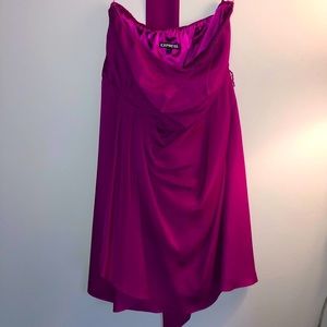 Express Magenta (Dark Pink) Strapless Dress - Size 10